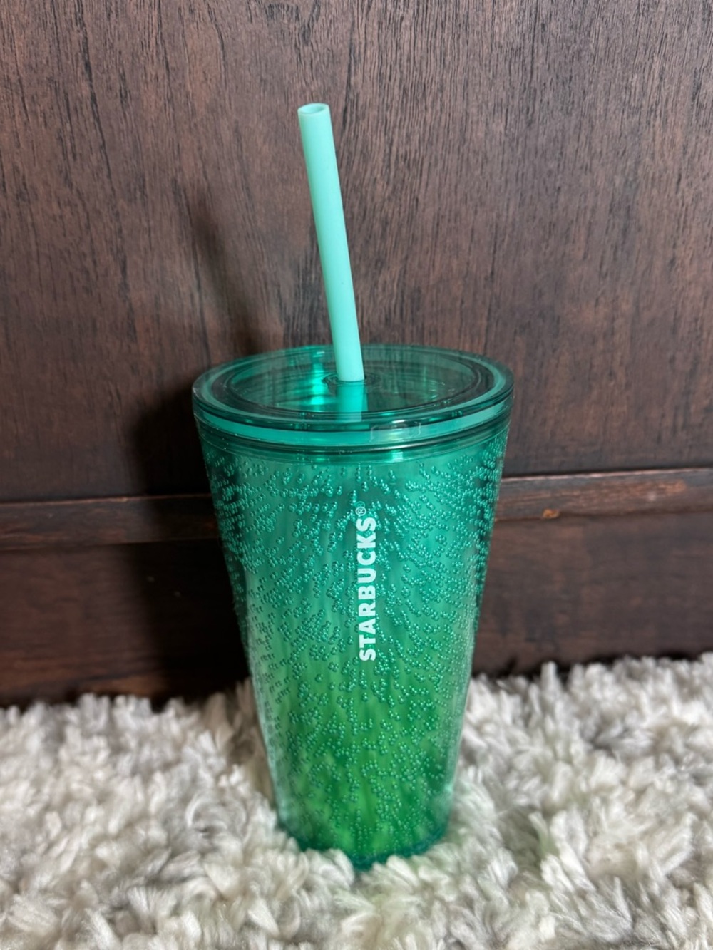 Starbucks Spring Green Ombré Bubble Tumbler 16oz Grande